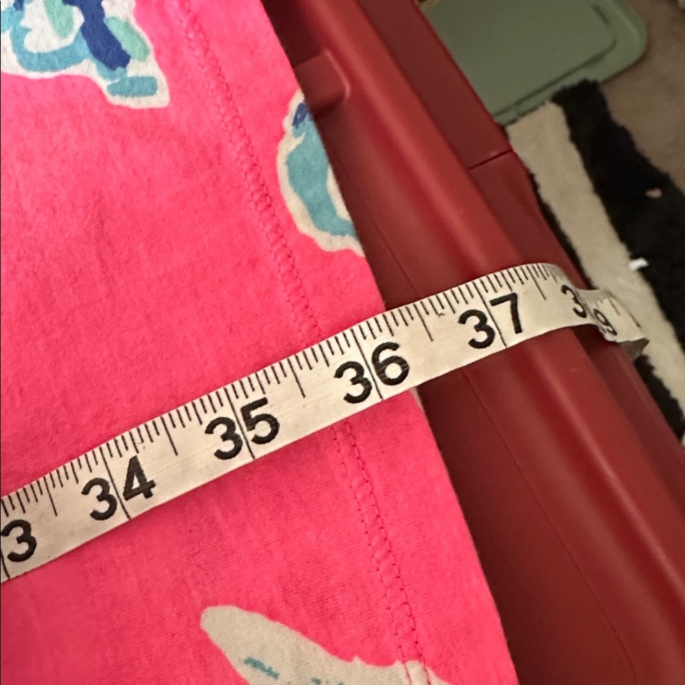 Lilly Pulitzer Carmel Kir Royal Pink Swept By The Tides Pima Cotton Tank Dress M - Picture 8 of 8